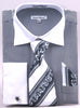 Daniel & Ellisa DS3775P2 Men's Two Tone French Cuff Shirts with Cuff Links
