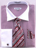 Daniel & Ellisa DS3775P2 Men's Two Tone French Cuff Shirts with Cuff Links