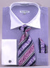 Daniel & Ellisa DS3775P2 Men's Two Tone French Cuff Shirts with Cuff Links