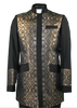 Men's Preaching Clergy Jacket Black/Gold
