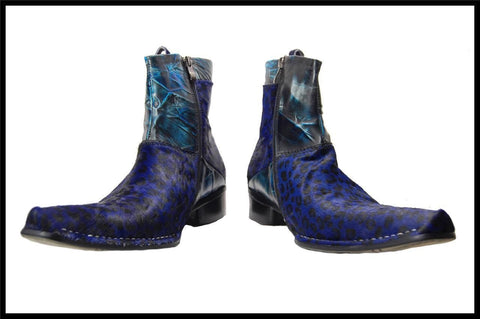 Fiesso Dress Leather Boots With Pony Hair FI 6746