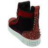 Encore Fiesso Men's Fashion High Top Sneakers with Spikes Red FI 2348 Size 8 -13
