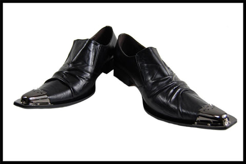 New Arrivals!! Men's Fashion Fiesso Metal Toe Pointed Slip on Shoes FI 6207