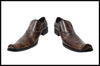 New Men's Fiesso Black Coffee Dress Shoes FI 6537